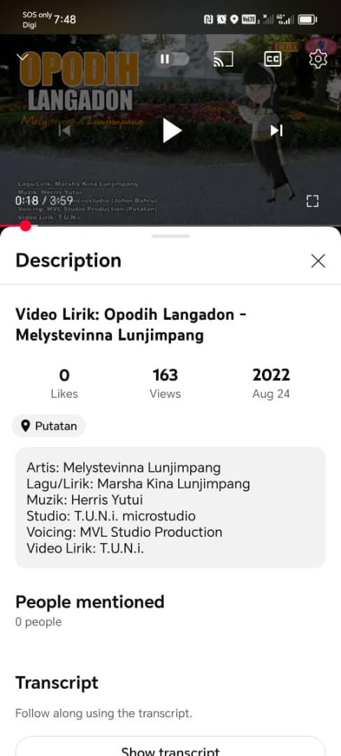 Video yang ditukar nama penyanyi dan penulis lirik serta lagu Image